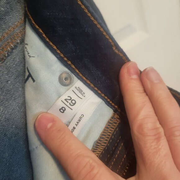 Loft Curvy Boot Cut Size 8 Blue Jean - Picture 5 of 5
